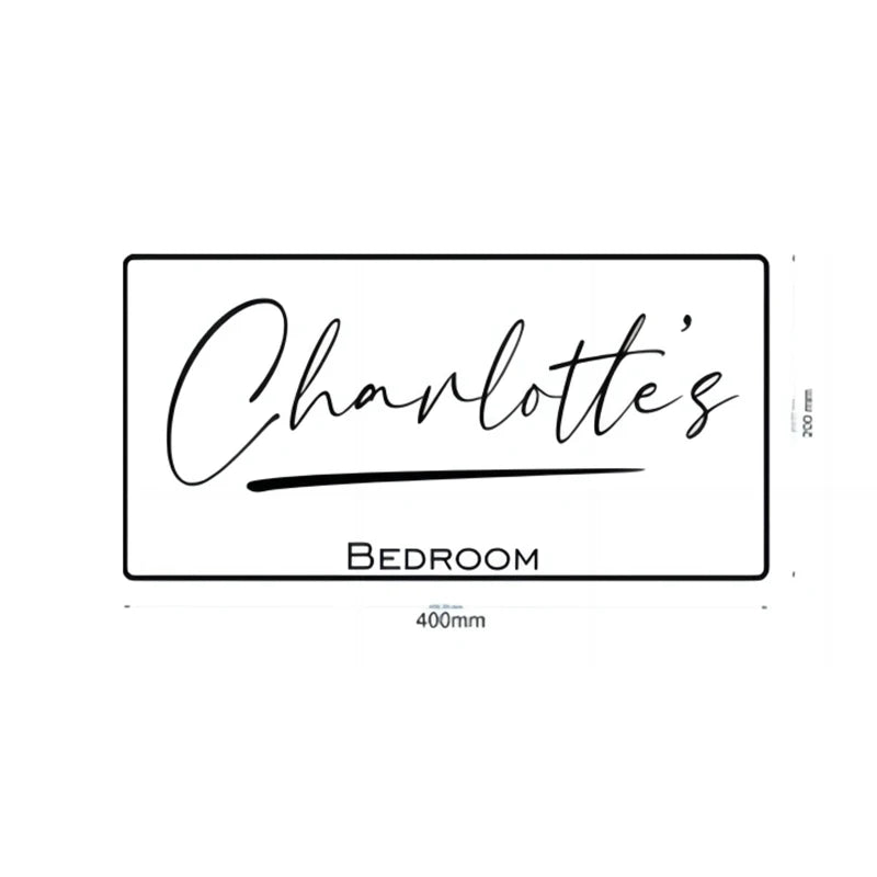 Personalized Name Mirror LED Light