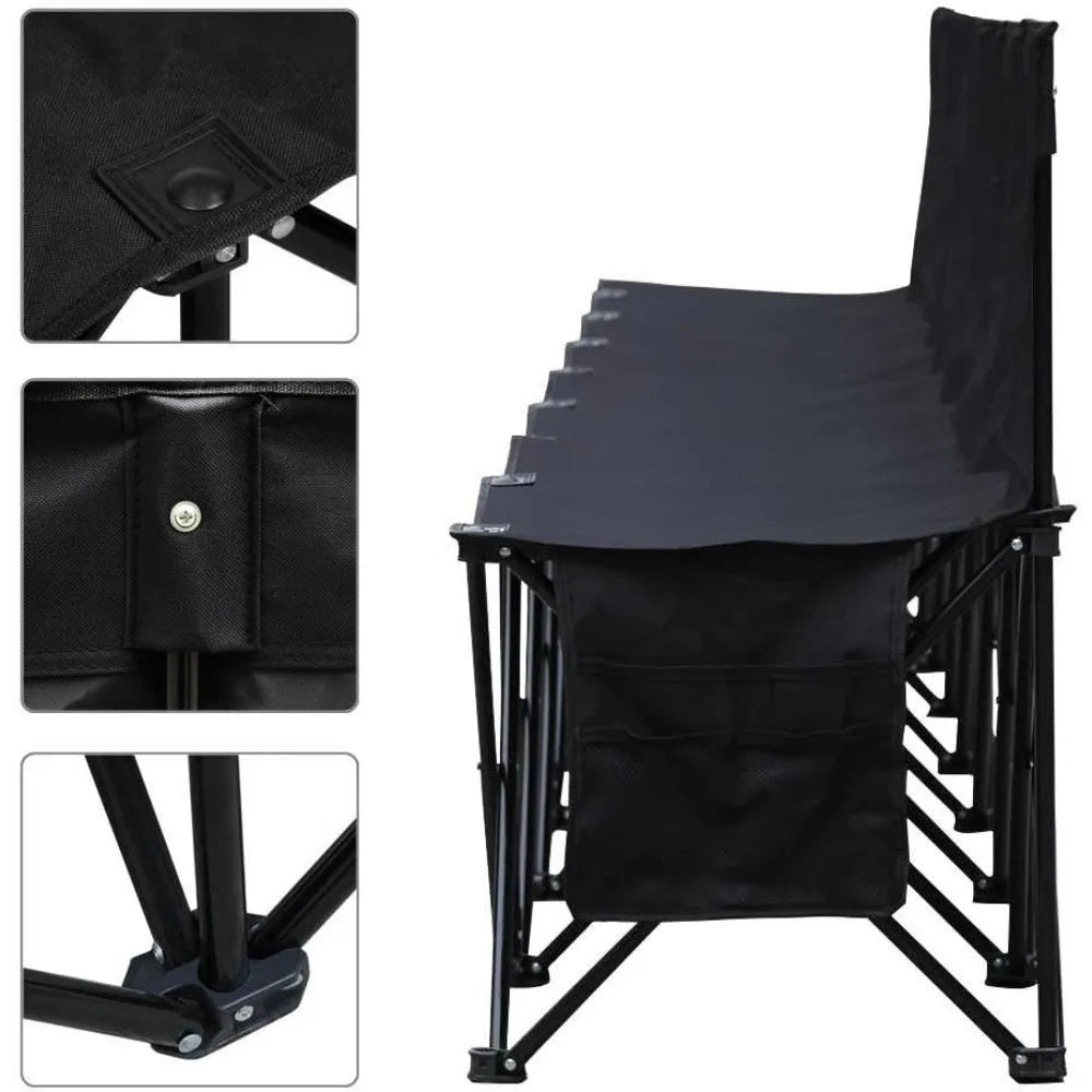 Foldable Sideline Bench 600D Oxford Double Layer Fabric