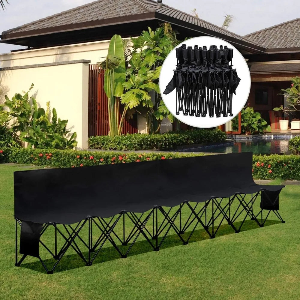 Foldable Sideline Bench 600D Oxford Double Layer Fabric