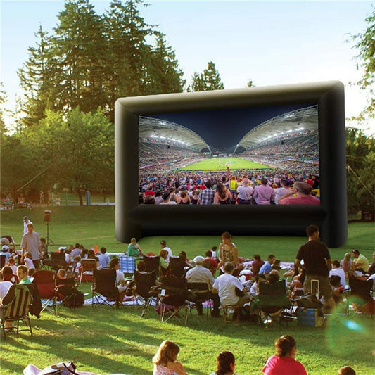 8Ft 10Ft 12Ft 14Ft 16Ft 18Ft 20Ft Inflatable Projector Movies Screen for Home Movies TV Shows Videos Playing Games Etc