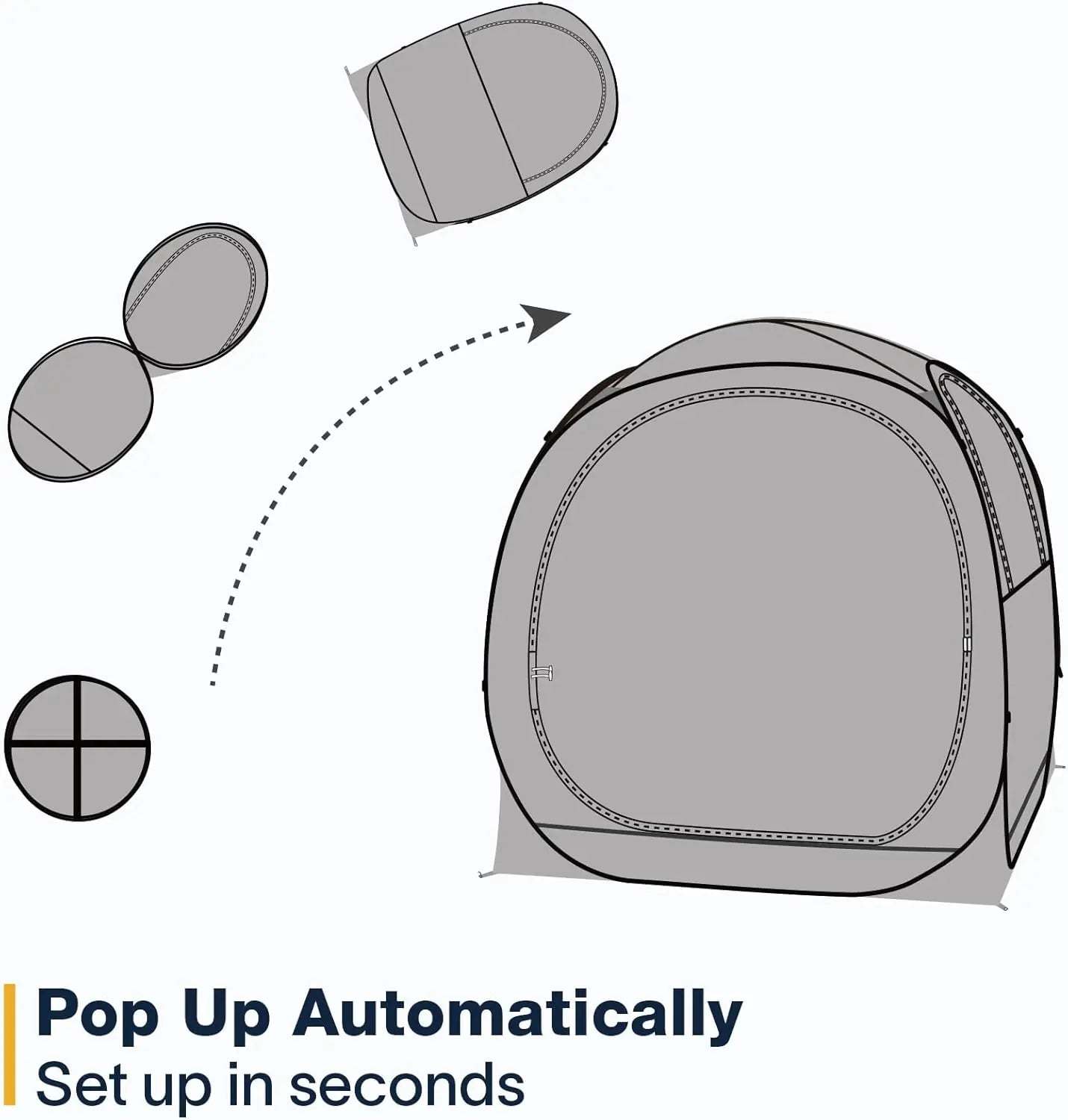 Eighteentek Pod All Weather Sports with Sealed Floor - Instant Shelter - Outdoor Bubble - Rain Tent Camping Sun S